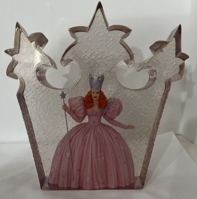Westland Giftware Wizard of Oz Glinda Resin Paperweight Pink Clear Sculpture