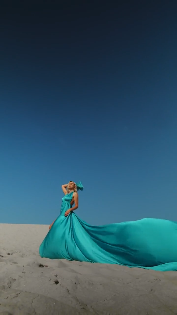 Custom Infinity Silk Satin Women's Photoshoot Outfit Adjustable Flying Dress  | eBay