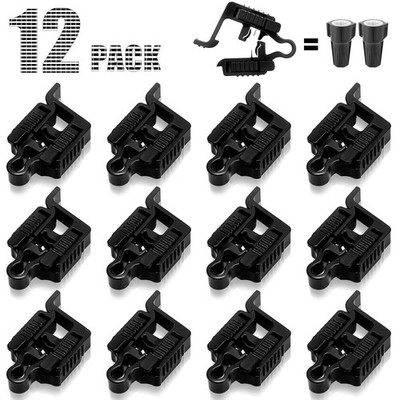 Gardencoin Low Voltage Wire Connector for Landscape Lighting, 12 Pack, Black