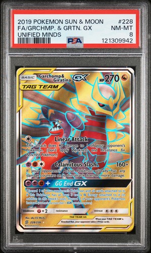 Garchomp & Giratina-GX graded PSA 8 for sale on eBay