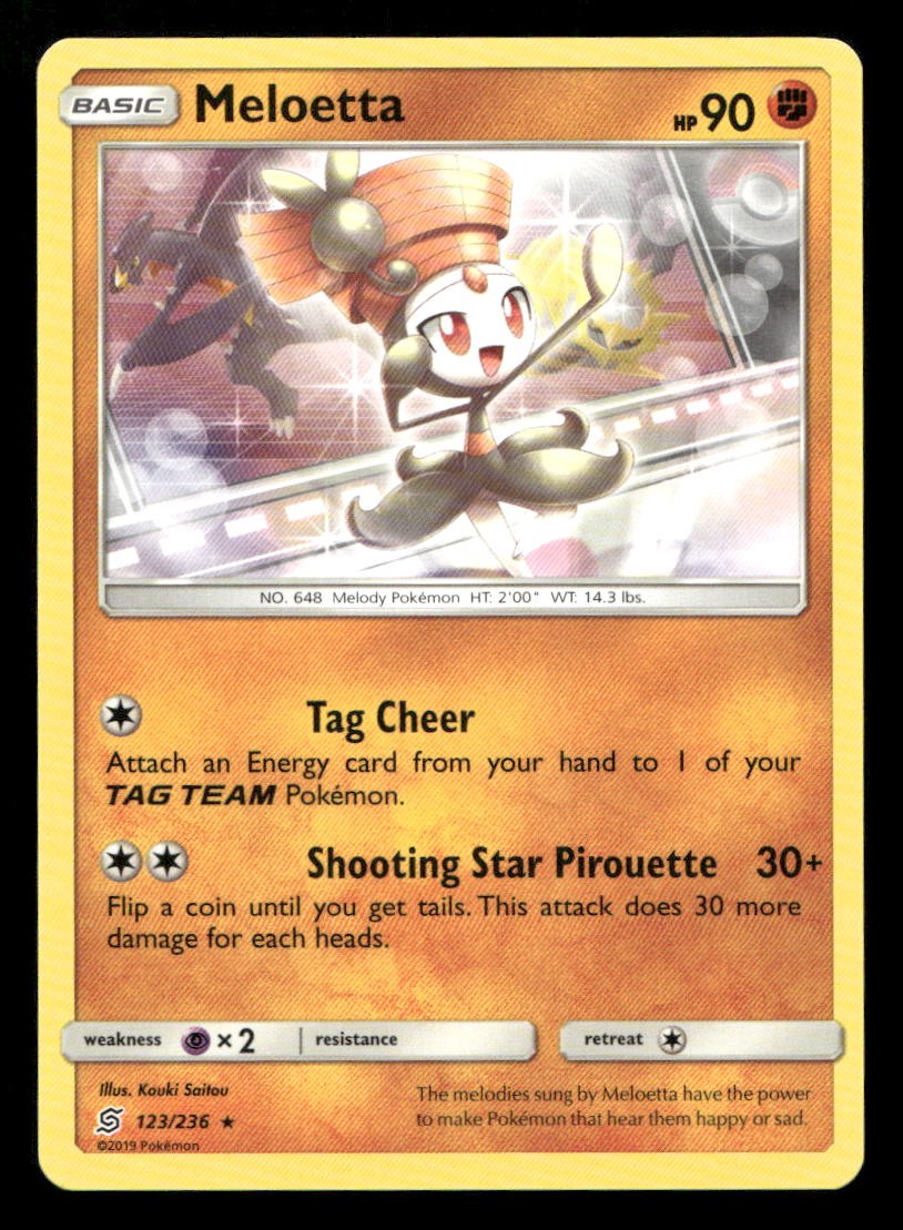 Meloetta 123/236 Unified Minds NM/M Pokemon