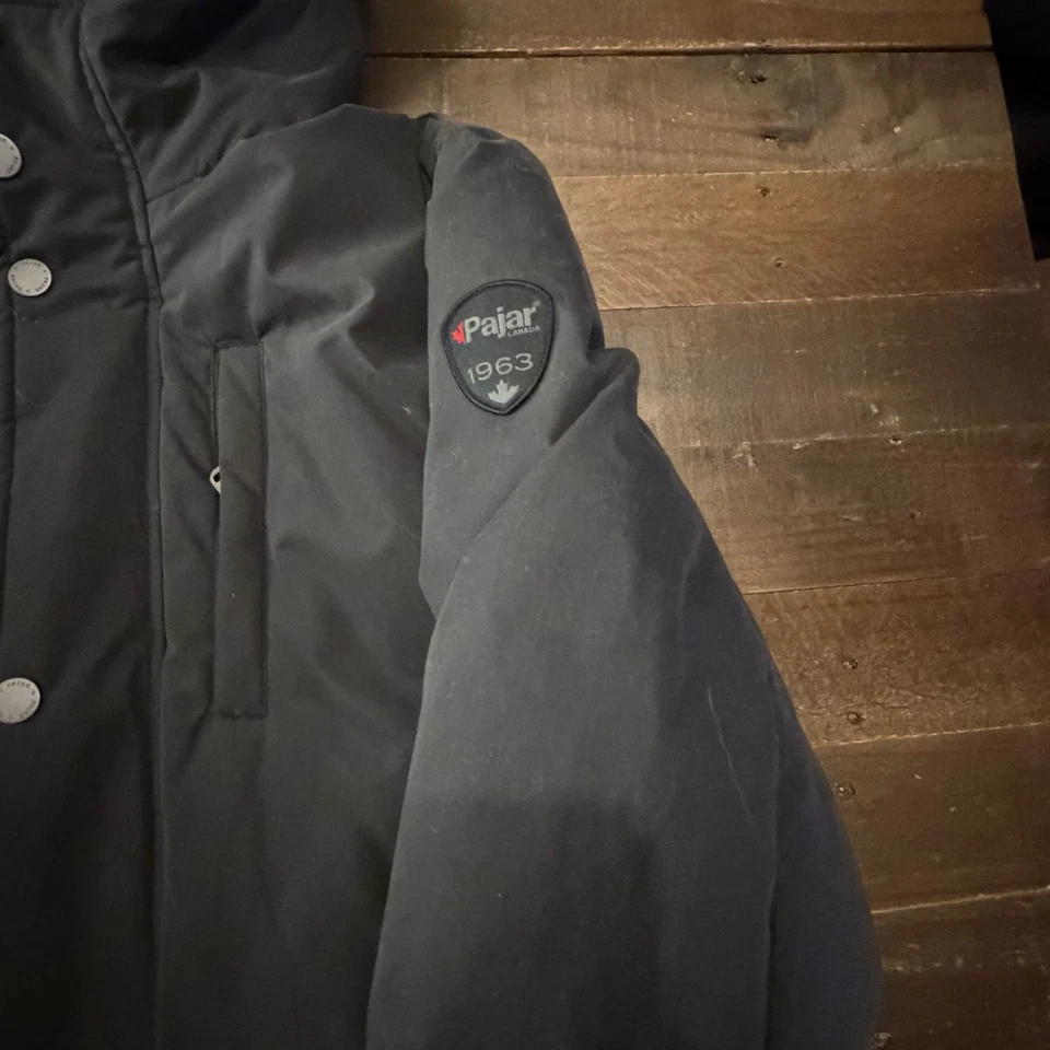 Pajar Canada Fur hood Parka Mens XL BLACK - Image 3 of 4