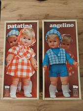 Patatina e Angelino bambole Sebino bambola vintage in scatola ottime condizioni