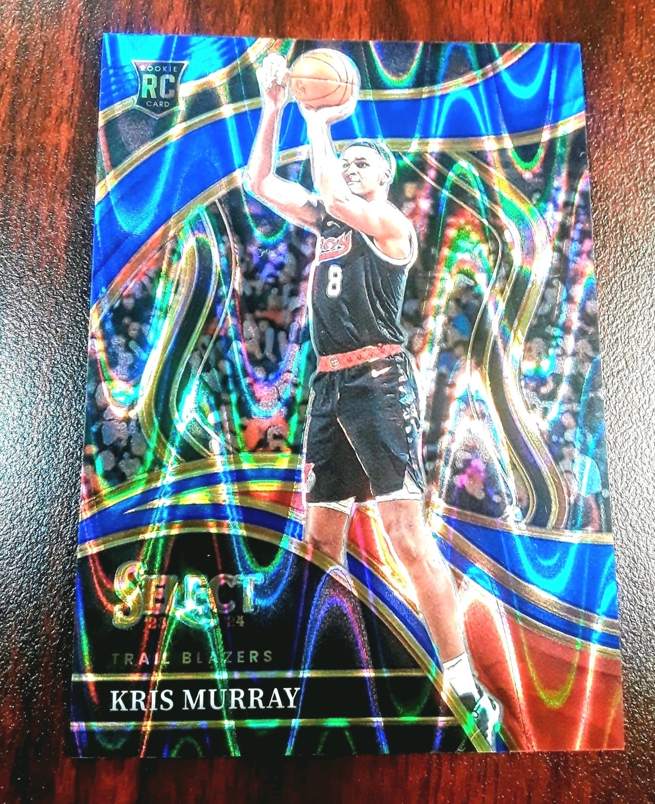 2023-24 Panini Select Kris Murray RC #277 Courtside Flash Blue Prizm  /99