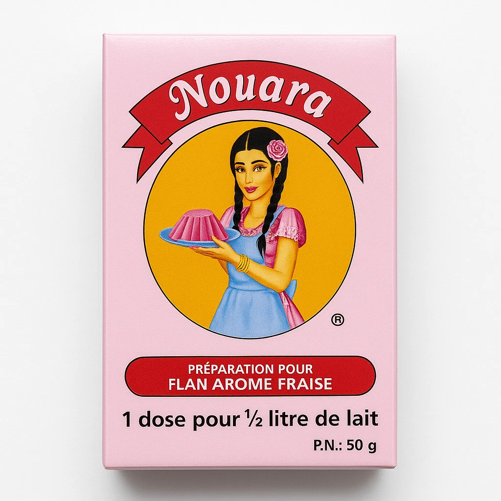 Nouara Erdbeer Dessert Flan Zubereitung 50g