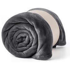 Large Fleece Blanket Sofa Bed Mink Throw Faux Fur Blankets Single Double King