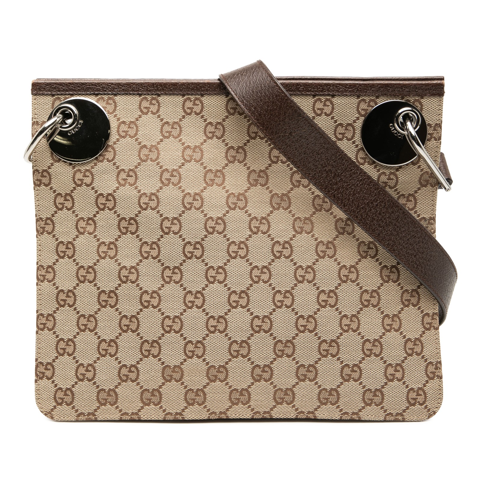 Authenticated Gucci GG Canvas Eclipse Crossbody B… - image 1