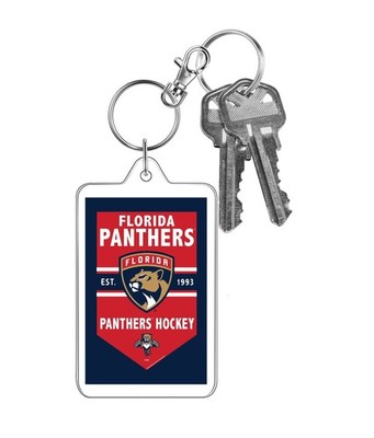 NHL Hockey Banner Flag Photo Keychain Style Team Logo Chevron  Design  Clip