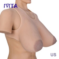 IVITA 16XL Realistic Silicone Breast Forms Big Nipple Drag Queen 10KG Huge Boobs
