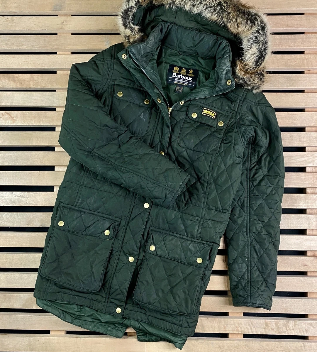 Barbour womens parka coats sales