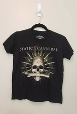 Static X 2007 The Cannibal Killers Tour Black Concert T Shirt Youth Size Medium