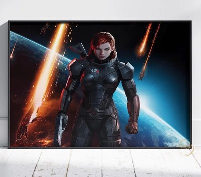 Mass Effect Poster | N7 Commander Wall Art 5