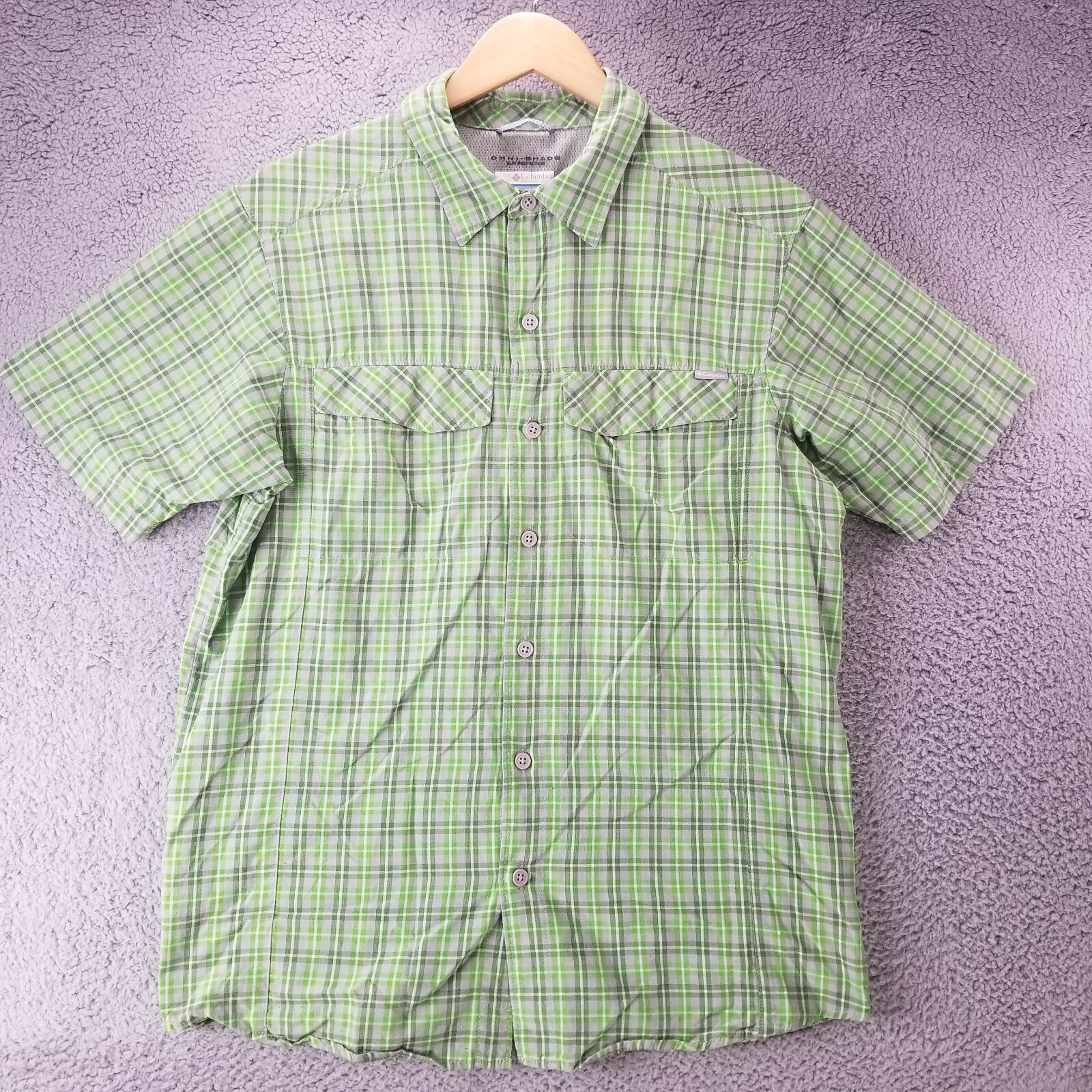 Shirt Vented Short Sleeve Mens Size 