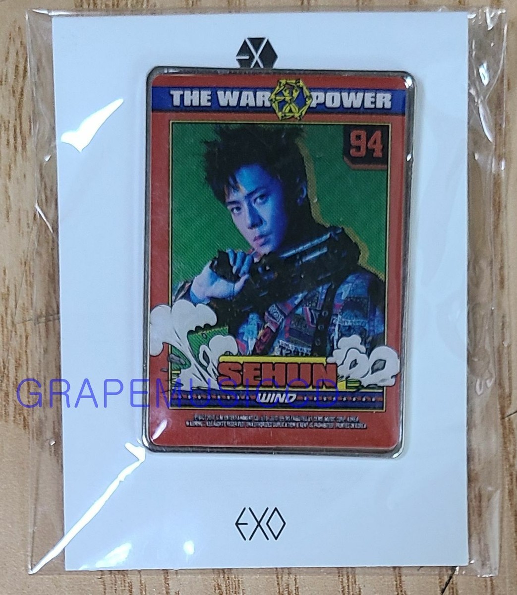 EXO SMTOWN GIFTSHOP OFFICIAL GOODS SEHUN ALBUM COVER EPOXY BADGE