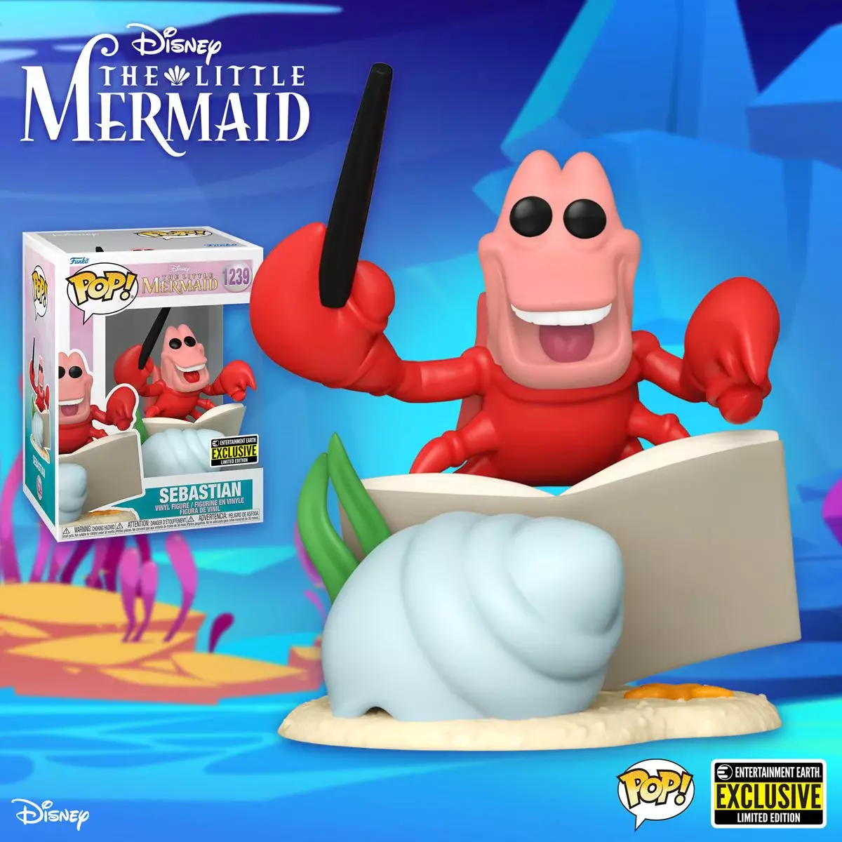 Funko pop sebastian little mermaid deals