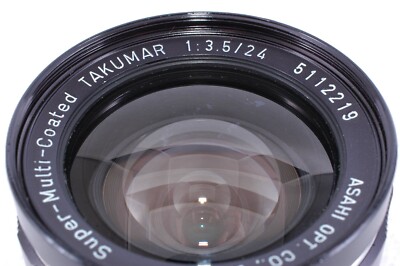 Pentax SMC Super-Multi-Coated Takumar 24mm F3.5 Lens M42 [Near