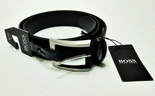 BOSS Mens Black Barnabiel Belt Size (90 