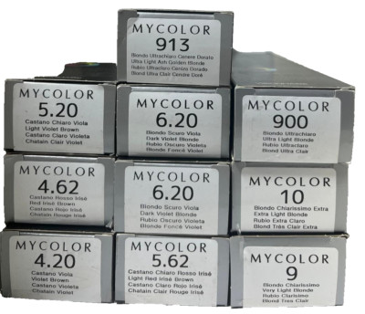 10 pc MIXED LOT VISIONHAIRE MYCOLOR  PERMANENT Hair Color 3.38 oz ea