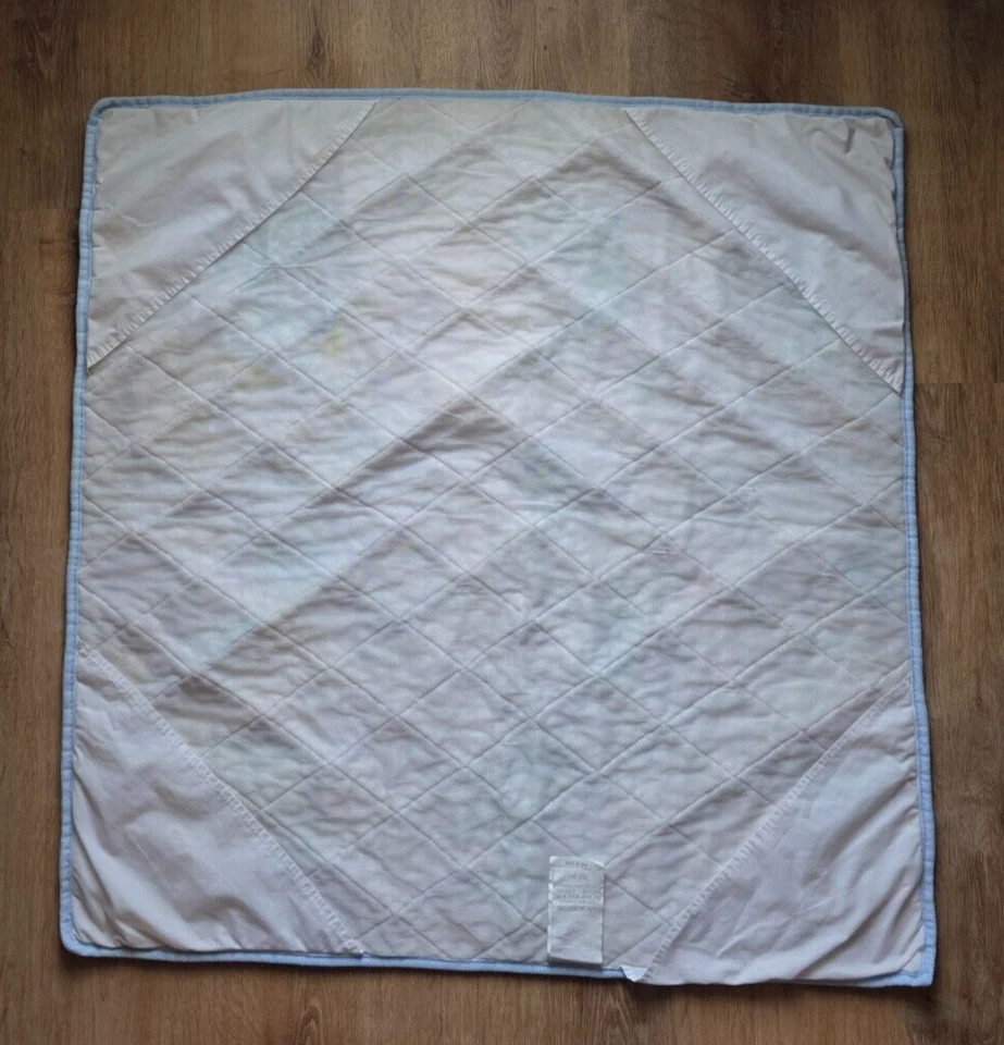 Vintage Graco Playpen Portable Baby Crib Blanket Jungle Pastel Padding Cover - Image 3 of 4