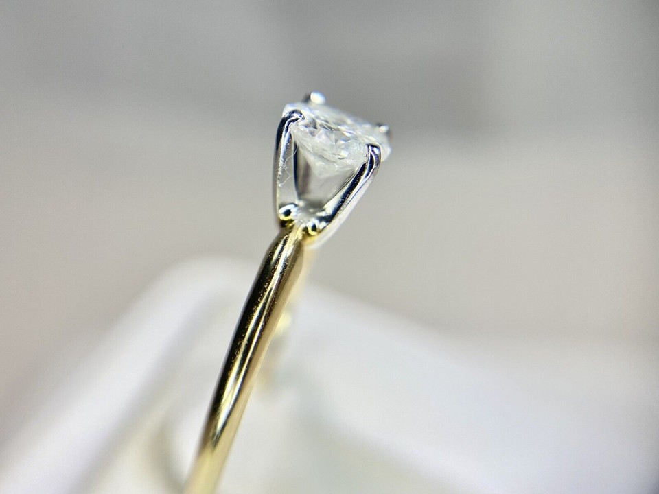 Stunning 1.60 Ct Lab-Created Diamond Engagement Ring In 14K Yellow Gold, Channel Set, Size 7, D Color VVS1