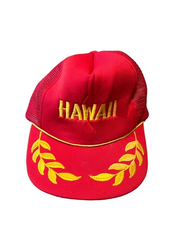 Casquette Snapback Vintage Années 80 - Motif Fleurs Hawaii - Marque SANSUN - Neuf Sans étiquette