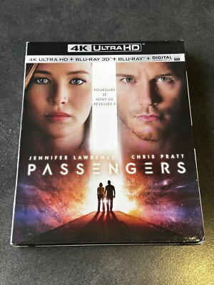 PASSENGERS 4K ULTRA HD + BLURAY 3D + BLURAY JENNIFER LAWRENCE CHRIS PRATT
