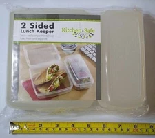 Kitchen Safe ~2 Sided Lunch Keeper~ #13060 Clear/Opaque