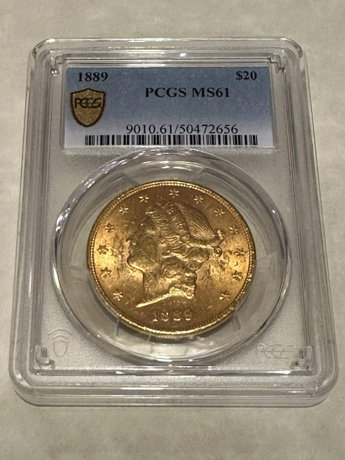 1889 MS61 PCGS Liberty Double Eagle $20 Gold Coin very nice lustrous rare P-mint