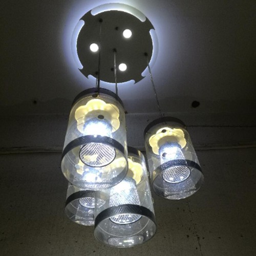 2Pcs Table Lamp Shade Metal Iron Standard Lamp Shade Small Lamp Shade Chrome - Picture 6 of 7