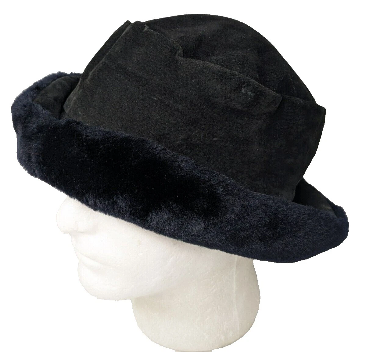 Sombreros vintage de ante negro Para Hombres