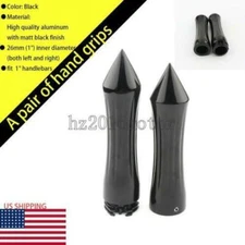 1" Spike Handlebar Hand Grips For Honda Shadow ACE Aero Phantom Spirit 750 1100