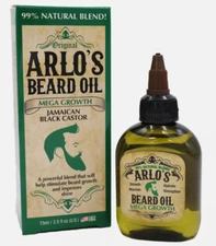 Arlo's Mega Growth Jamaican Black Castor Beard Oil 75ml  2.5 fl oz