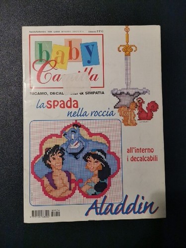 Baby Camilla anno 1998 Speciale Disney ricamo decalcabili Aladdin