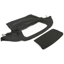Upper Window Plastic Soft Top Fit For 1990-2005 Mazda Miata Convertible Black