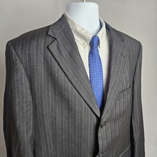 Daniel Cremieux Loro Piana Blazer 42R Sport Coat Charcoal Gray Men's Double Vent