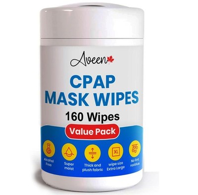 Aveen CPAP Mask Wipes 160ct Unscented Lint Free CPAP Cleaning Wipes