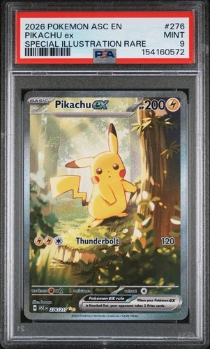 PSA 9 Pikachu ex 276/217 | ASC | Special Illustration Rare | Pokemon Card
