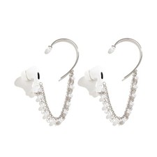 Earrings for Ear Holder Clips, 1 Pair Clip-On Anti Lost Earring Chain Earhook