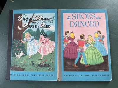 Maxton Books Little People Vintage Snow White &Rose Red and Shoes that Danced