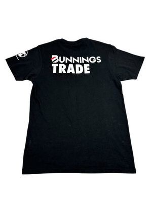#ad Bunnings Trade T Shirt Short Sleeve Black Cotton Tee Mens Large Offical Tradie AU $39.99