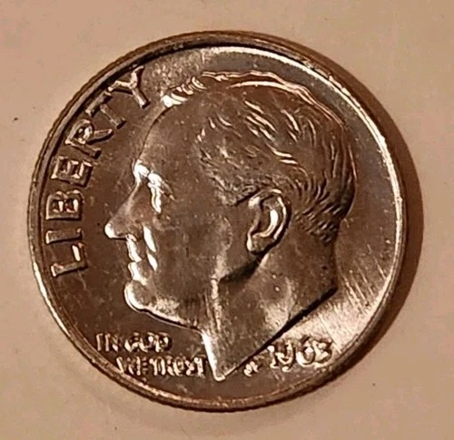 1963 P Roosevelt Dime Uncirculated 90% Silver