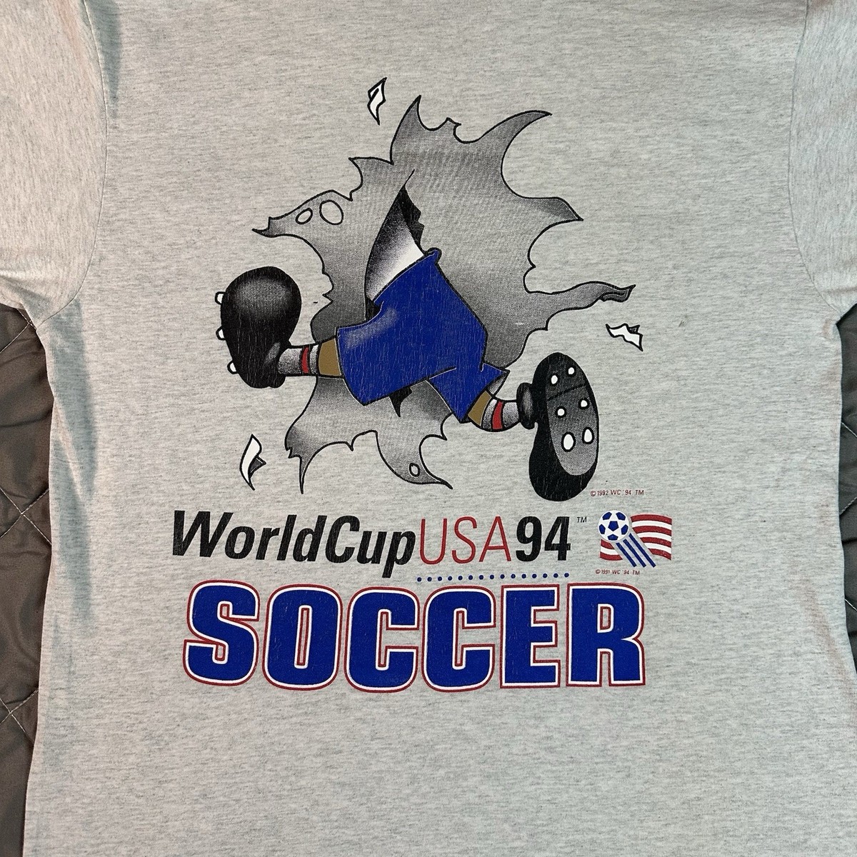 VINTAGE Nutmeg World Cup Shirt Mens Large USA 1994 Breakthrough