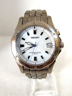 Seiko Brightz Titanium Radio Solar 7B22/0BA0 Rare Mint Condition Limited