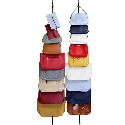 Perfect Curve Handbag and Purse Organizer | Hold up to 18 Bags | Over The Doo...