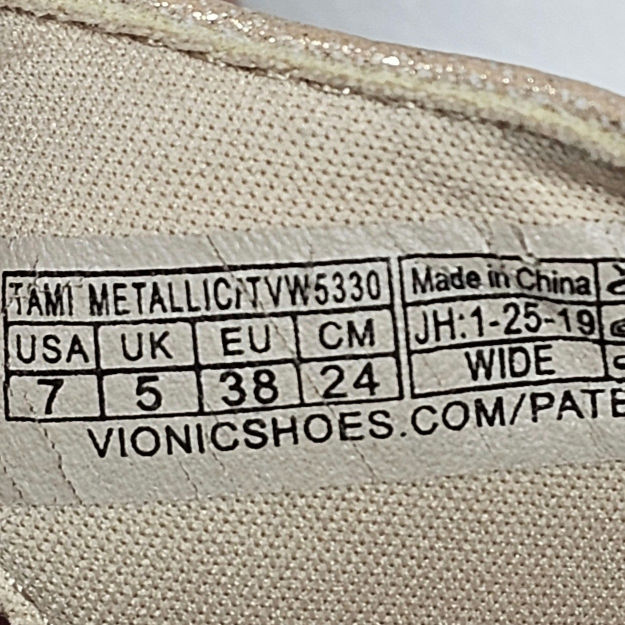 VIONIC Tami Backstrap Platform Wedge Metallic San… - image 10