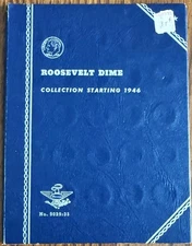 WHITMAN ROOSEVELT DIMES NUMBER ONE 1946 TO 1964 9029 FOLDER