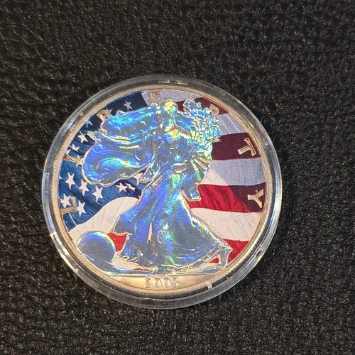 American Eagle Walking Liberty 2006- 1oz .999 Fine Silver Colorized Dollar