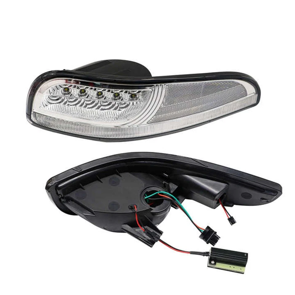 Luz de señalización lateral LED transparente sin errores para Chevy Corvette C5 97-04 Foto 4 de 4