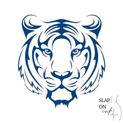 Tiger - Kleines Temporäres Tattoo Fake Wasserdicht Kunst Männer Frauen Halb Dauerwelle