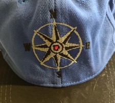 Vintage 90s Marlboro Unlimited Gear Blue Compass Embroidered Hat